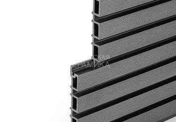 Фасадная панель Реечная EasyDecking Wood-X 219×26×3010 мм, Черное дерево