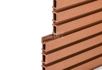 Фасадная панель Реечная EasyDecking Wood-X 219×26×3010 мм, Коричневый
