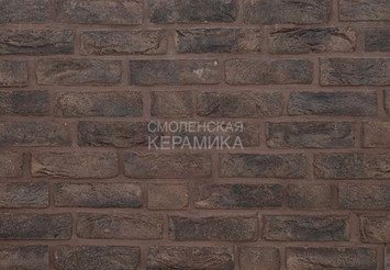 Фасадная плитка ручной формовки Real Brick «Europe» черный магнезит