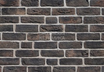 Фасадная плитка ручной формовки Real Brick «Europe» черный магнезит
