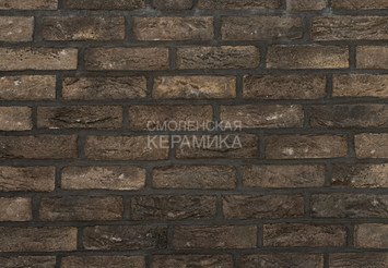 Фасадная плитка ручной формовки Real Brick «Europe» умбра