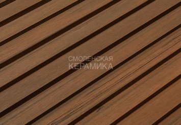 Фасадная (стеновая) реечная панель CM WALL, 219х26х3000 мм, TEAK (Тик)