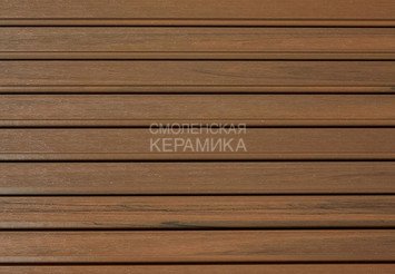 Фасадная (стеновая) реечная панель CM WALL, 219х26х3000 мм, TEAK (Тик)
