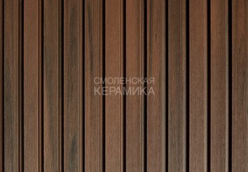 Фасадная (стеновая) реечная панель CM WALL, 219х26х3000 мм, Walnut (Орех)