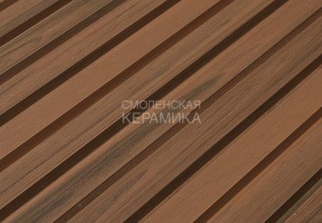 Фасадная (стеновая) реечная панель CM WALL, 219х26х3000 мм, Walnut (Орех)