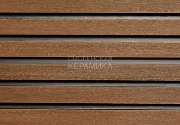 Фасадная (стеновая) реечная панель CM WALL DUAL, 219х26x3000 мм, Teak (Тик)
