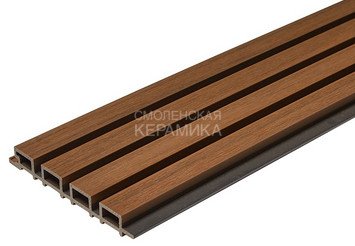 Фасадная (стеновая) реечная панель CM WALL DUAL, 219х26x3000 мм, Teak (Тик)