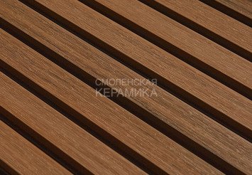 Фасадная (стеновая) реечная панель CM WALL DUAL, 219х26x4000 мм, Teak (Тик)