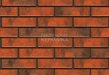 Фасадная термопанель рядовая АЛЯСКА 26. Retro brick chili, 60 мм