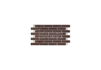 Фасадная термопанель рядовая АЛЯСКА 26. Retro brick chili, 60 мм