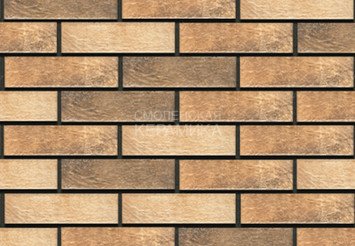 Фасадная термопанель рядовая АЛЯСКА 29. Loft brick masala, 60 мм