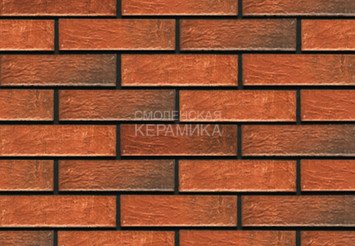 Фасадная термопанель рядовая АЛЯСКА 30. Loft brick chili, 60 мм