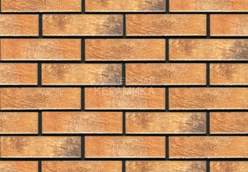 Фасадная термопанель рядовая АЛЯСКА 31. Loft brick curry, 60 мм