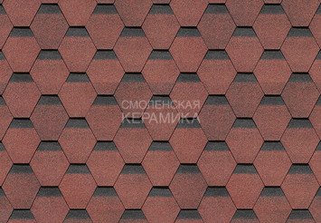 Гибкая черепица Döcke Premium ШЕФФИЛД клубника