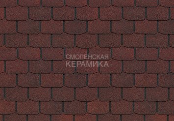 Гибкая черепица Döcke Standart КРОНА красный