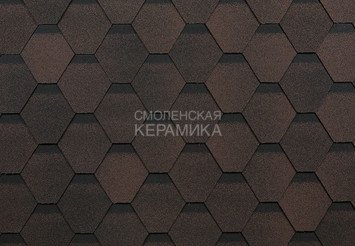 Гибкая черепица SHINGLAS "Технониколь" Оптима коричневый