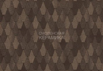 Гибкая черепица TEGOLA PREMIUM Castello Radica di noce 433