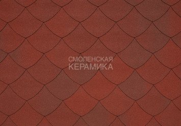 Гибкая черепица TEGOLA PREMIUM Versaille Maiolica rossa 407