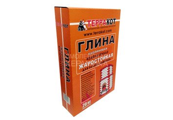 Глина каолиновая печная «Терракот»,20 кг