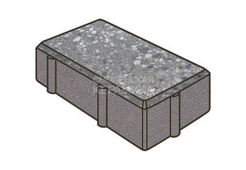 Гранитная тротуарная плитка Готика, Брусчатка Granite FINO, 200x100x60, Галенит