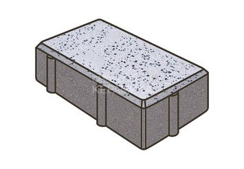 Гранитная тротуарная плитка Готика, Брусчатка Granite FINO, 200x100x60, Покостовский
