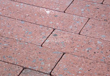 Гранитная тротуарная плитка Готика, Брусчатка Granite FINO, 200x100x80, Травертин