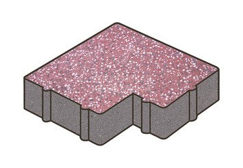 Гранитная тротуарная плитка Готика, Калипсо Granite FINO, 60 мм, Емельяновский
