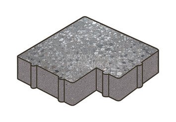 Гранитная тротуарная плитка Готика, Калипсо Granite FINO, 60 мм, Галенит
