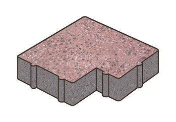 Гранитная тротуарная плитка Готика, Калипсо Granite FINO, 60 мм, Ладожский