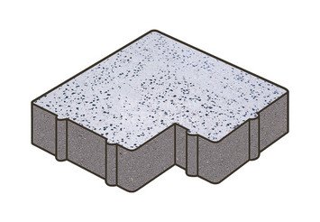 Гранитная тротуарная плитка Готика, Калипсо Granite FINO, 60 мм, Покостовский