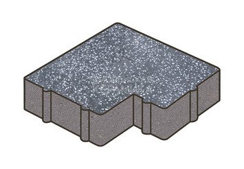 Гранитная тротуарная плитка Готика, Калипсо Granite FINO, 60 мм, Суховязкий
