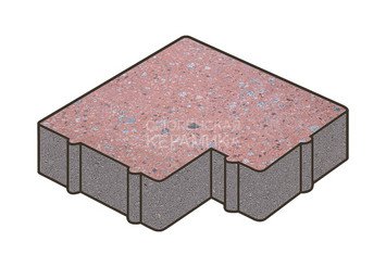 Гранитная тротуарная плитка Готика, Калипсо Granite FINO, 60 мм, Травертин