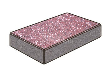 Гранитная тротуарная плитка Готика, Картано Granite FINO, 300x150x100, Емельяновский