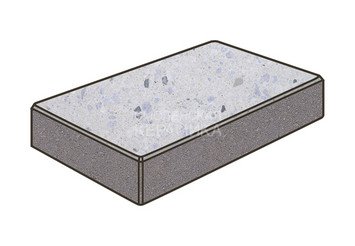 Гранитная тротуарная плитка Готика, Картано Granite FINO, 300x150x100, Мансуровский