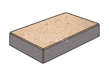 Гранитная тротуарная плитка Готика, Картано Granite FINO, 300x150x100, Павловское