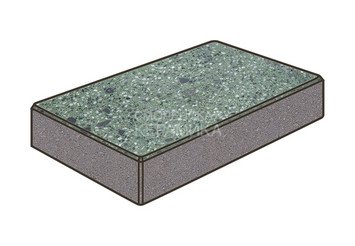 Гранитная тротуарная плитка Готика, Картано Granite FINO, 300x150x100, Порфир