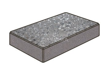 Гранитная тротуарная плитка Готика, Картано Granite FINO, 300x150x80, Галенит