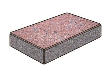 Гранитная тротуарная плитка Готика, Картано Granite FINO, 60 мм, Травертин