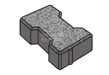 Гранитная тротуарная плитка Готика, Катушка Granite FINO, 60 мм, Белла Уайт