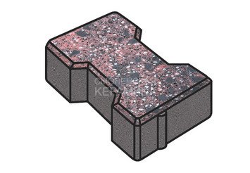 Гранитная тротуарная плитка Готика, Катушка Granite FINO, 60 мм, Дымовский