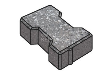 Гранитная тротуарная плитка Готика, Катушка Granite FINO, 60 мм, Галенит