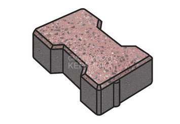 Гранитная тротуарная плитка Готика, Катушка Granite FINO, 60 мм, Ладожский