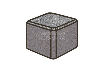 Гранитная тротуарная плитка Готика, Куб Granite FINO, 100x100x100, Белла Уайт