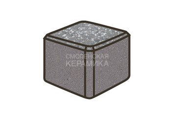 Гранитная тротуарная плитка Готика, Куб Granite FINO, 100x100x100, Галенит