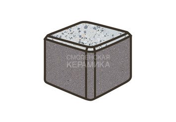 Гранитная тротуарная плитка Готика, Куб Granite FINO, 100x100x100, Грис Парга