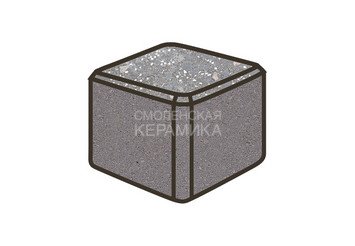 Гранитная тротуарная плитка Готика, Куб Granite FINO, 100x100x100, Ильменит