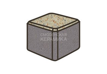 Гранитная тротуарная плитка Готика, Куб Granite FINO, 100x100x100, Зарф