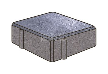 Гранитная тротуарная плитка Готика, Квадрат Granite FINO, 150x150x80, Амфиболит