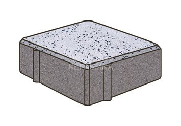 Гранитная тротуарная плитка Готика, Квадрат Granite FINO, 150x150x80, Покостовский