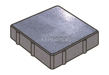 Гранитная тротуарная плитка Готика, Квадрат Granite FINO, 200x200x80, Амфиболит